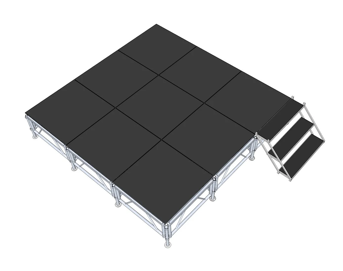 12'x12' Portable Stage Kit — Live Tour Tech